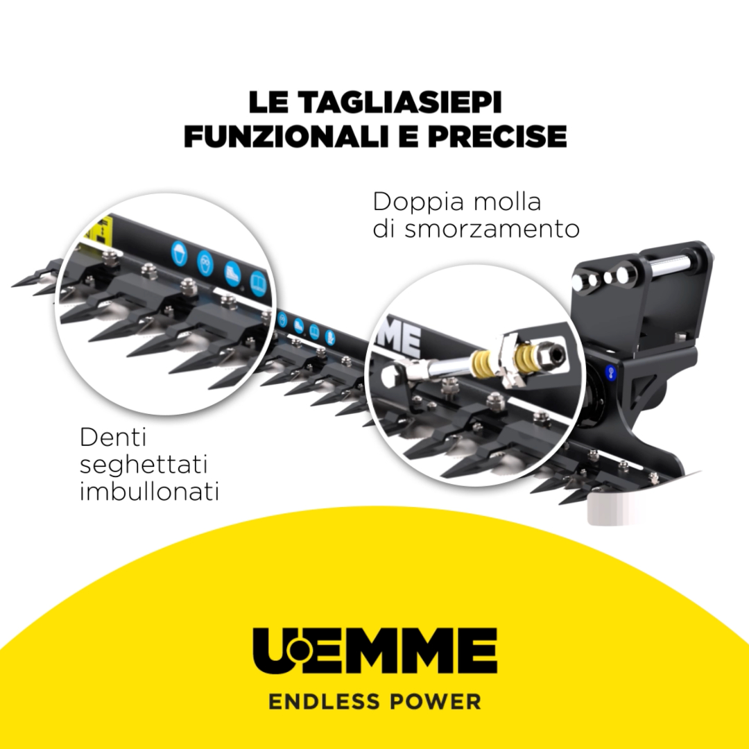 U.EMME PRESENTA LE BARRE TAGLIASIEPI HT E HTX DI CUI NON POTRETE PIÙ FARE A MENO!