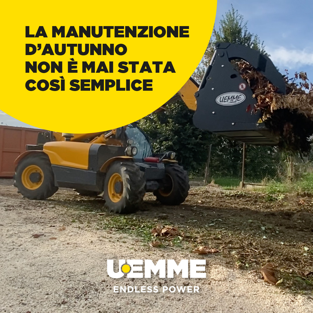 benna bm xl per manutenzione verde in autunno