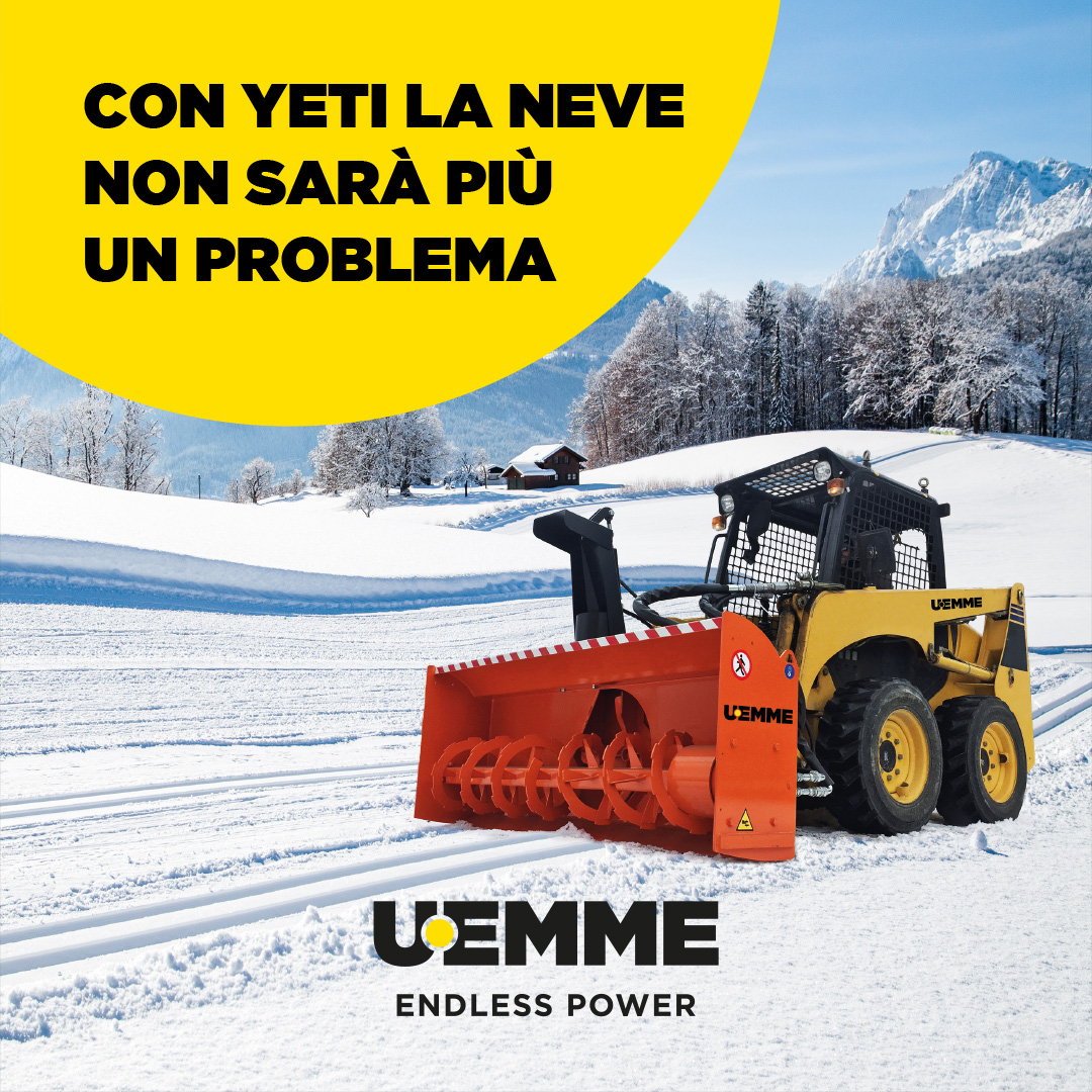 SPAZZA VIA LA NEVE CON YETI STD, LA TURBINA DA NEVE DI U.EMME