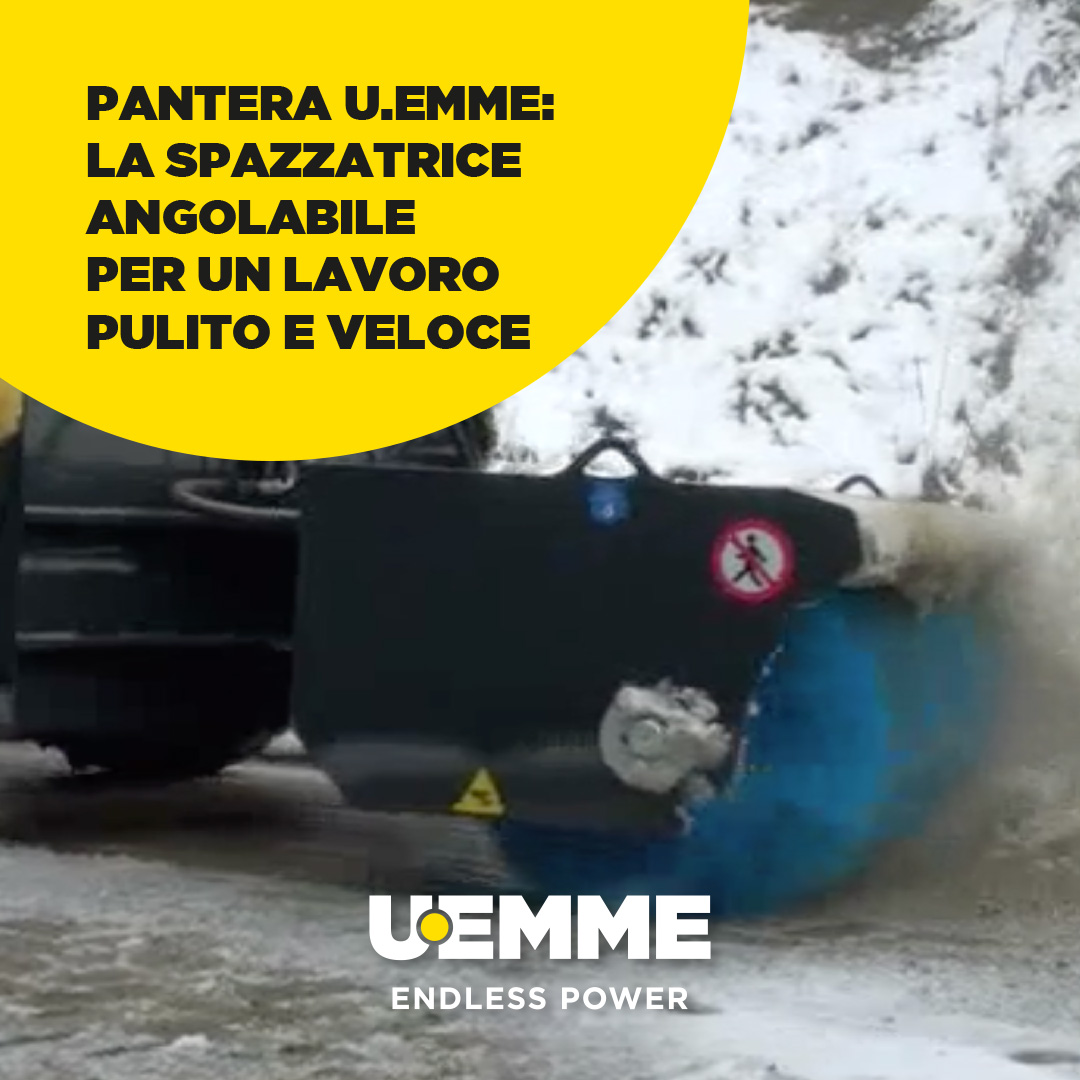 PANTERA U.EMME: LA SPAZZATRICE ANGOLABILE CHE AGEVOLA IL LAVORO!